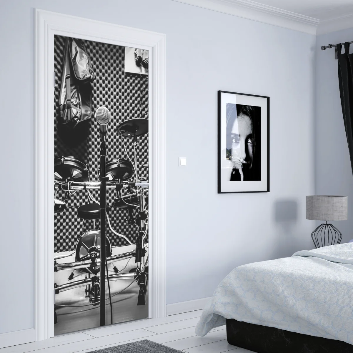 Türaufkleber monochromes musikstudio Türaufkleber monochromes musikstudio