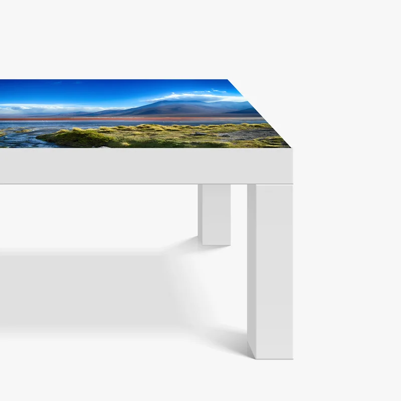 Tischaufkleber und Schreibtischaufkleber ruhige berglagune