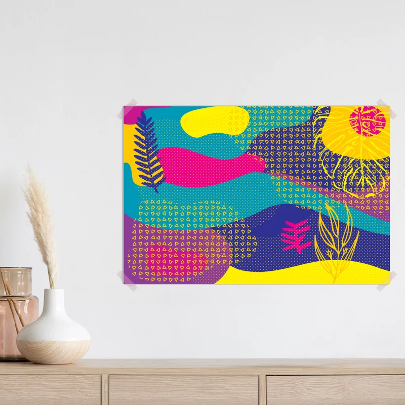 Poster lebhaftes abstraktes tropenmuster Poster lebhaftes abstraktes tropenmuster