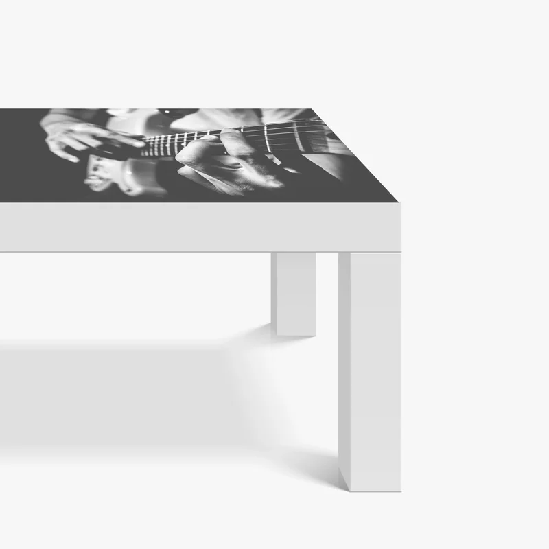 Tischaufkleber und Schreibtischaufkleber monochrome gitarre nahaufnahme Tischaufkleber und Schreibtischaufkleber monochrome gitarre nahaufnahme