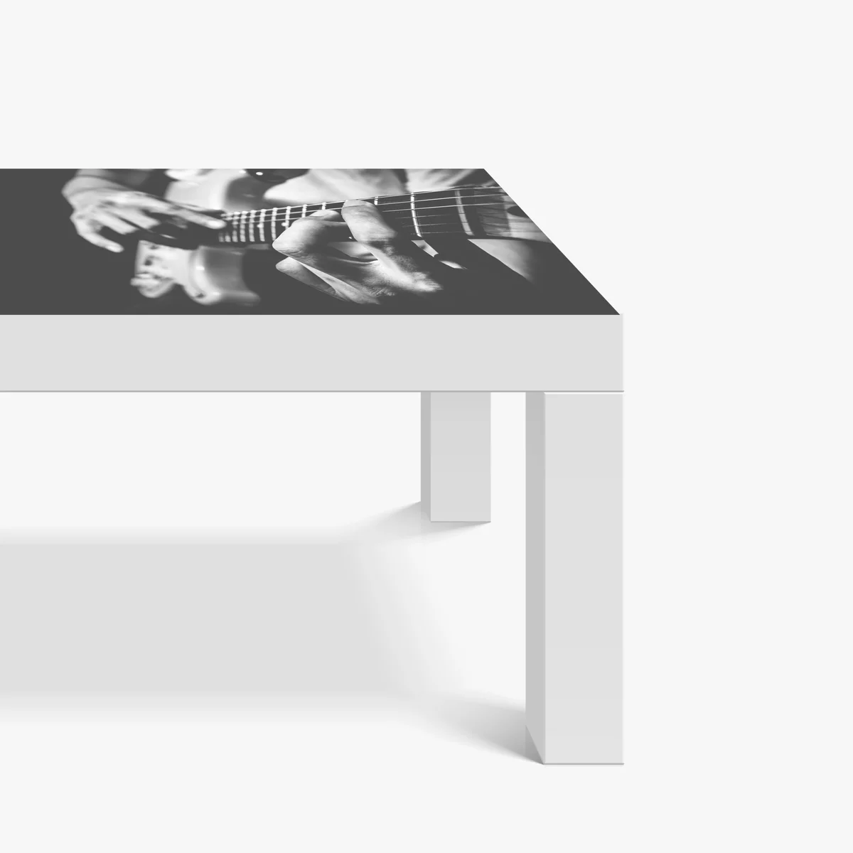 Tischaufkleber und Schreibtischaufkleber monochrome gitarre nahaufnahme Tischaufkleber und Schreibtischaufkleber monochrome gitarre nahaufnahme