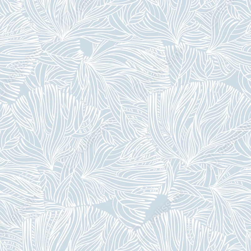 Repositionierbarer Aufkleber sanftes blaues botanisches muster Repositionierbarer Aufkleber sanftes blaues botanisches muster