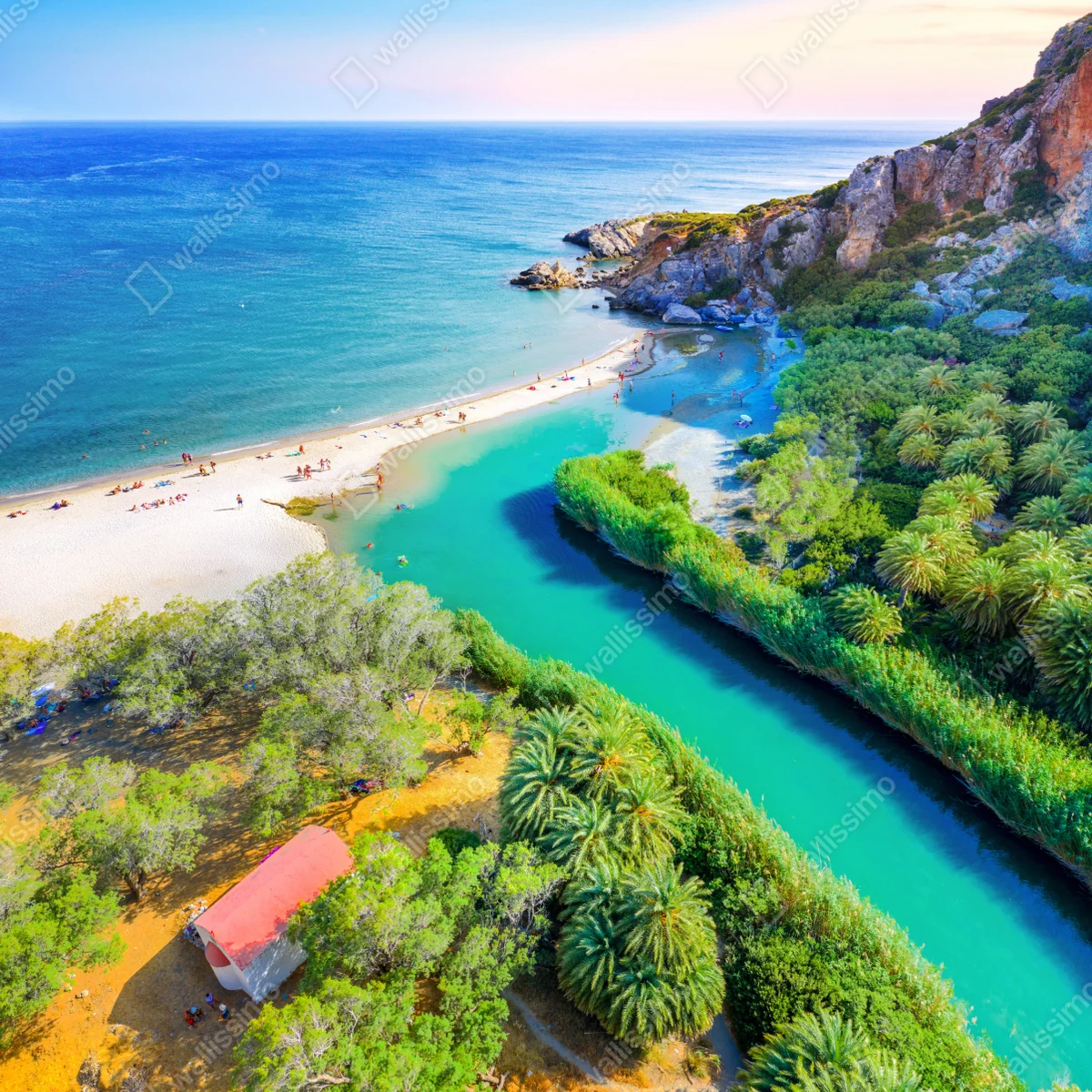 Poster türkise lagune am strand • Poster bei Wallnifity® Poster türkise lagune am strand • Poster bei Wallnifity®