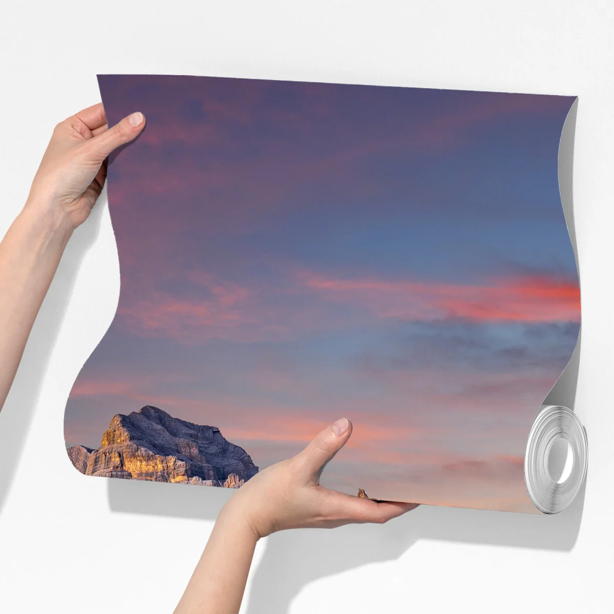 Fototapeta majestatyczny jesienny zachód w górach Fototapeta majestatyczny jesienny zachód w górach