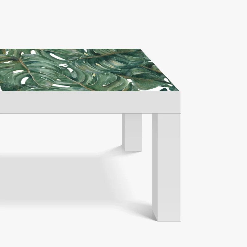 Tischaufkleber und Schreibtischaufkleber monstera blätter in aquarell