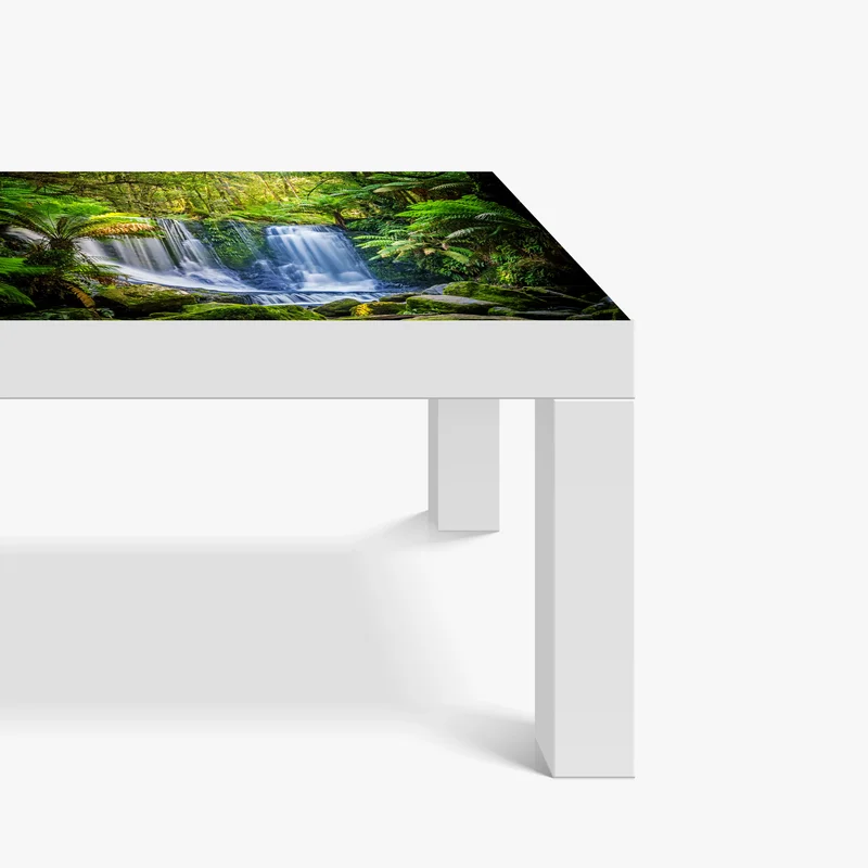 Tischaufkleber und Schreibtischaufkleber üppiger wasserfall im Mt Field National Park, Tasmania Tischaufkleber und Schreibtischaufkleber üppiger wasserfall im Mt Field National Park, Tasmania