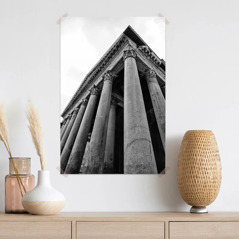 Poster majestätische säulen des Pantheon in Rom Poster majestätische säulen des Pantheon in Rom