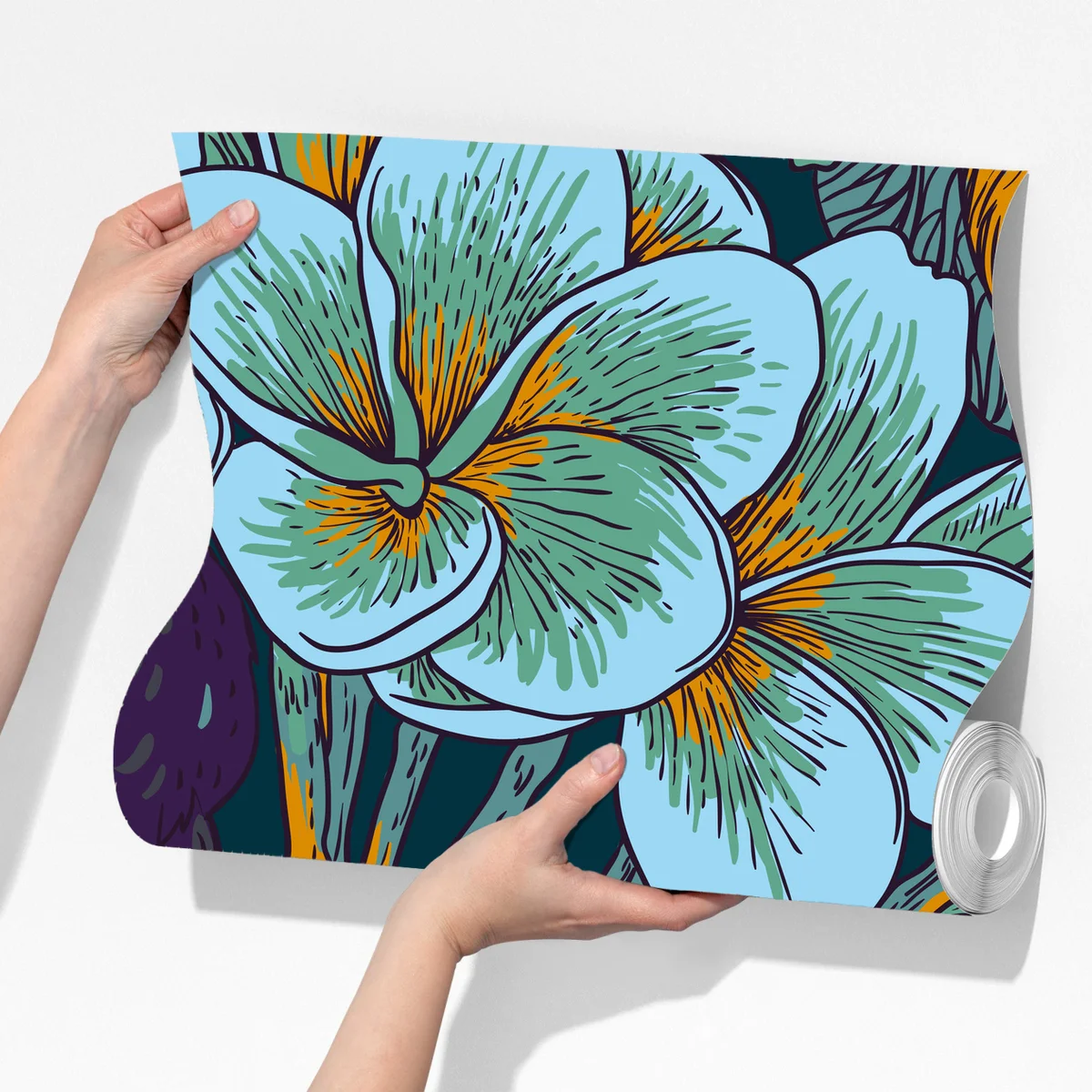 Fototapete tropisches tukan-blumenmuster Fototapete tropisches tukan-blumenmuster