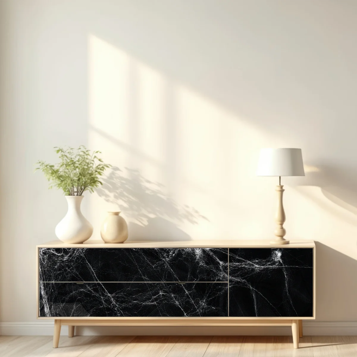 Repositionierbarer Aufkleber gespenstisches spinnennetz auf schwarzem hintergrund Repositionierbarer Aufkleber gespenstisches spinnennetz auf schwarzem hintergrund