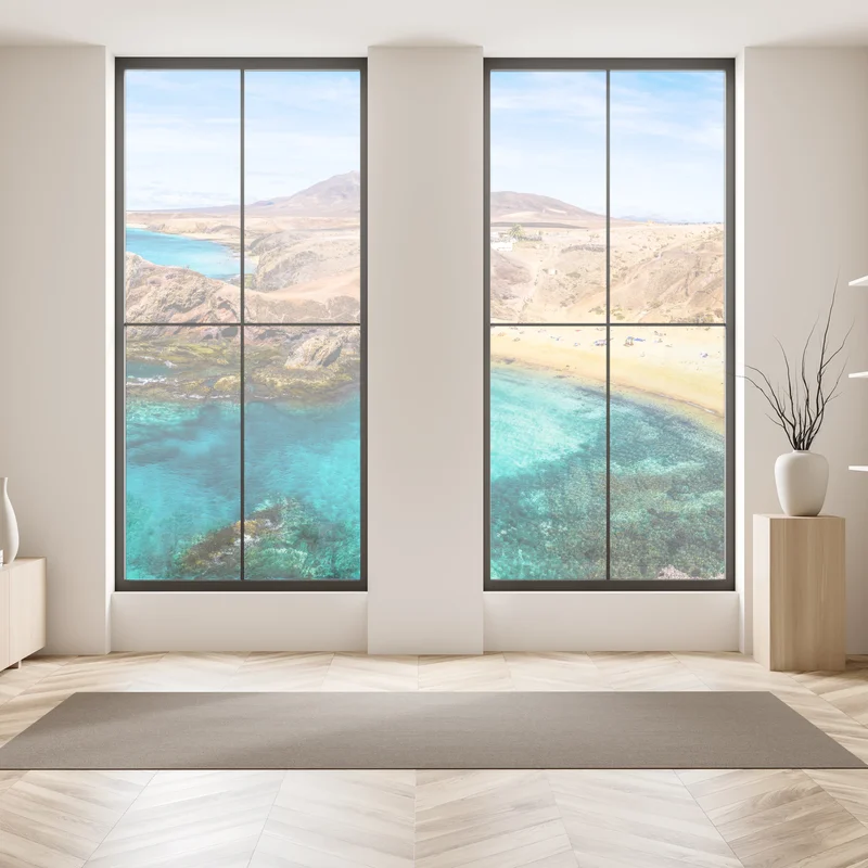 Naklejka na okno turkusowa zatoka na plaży Papagayo Naklejka na okno turkusowa zatoka na plaży Papagayo