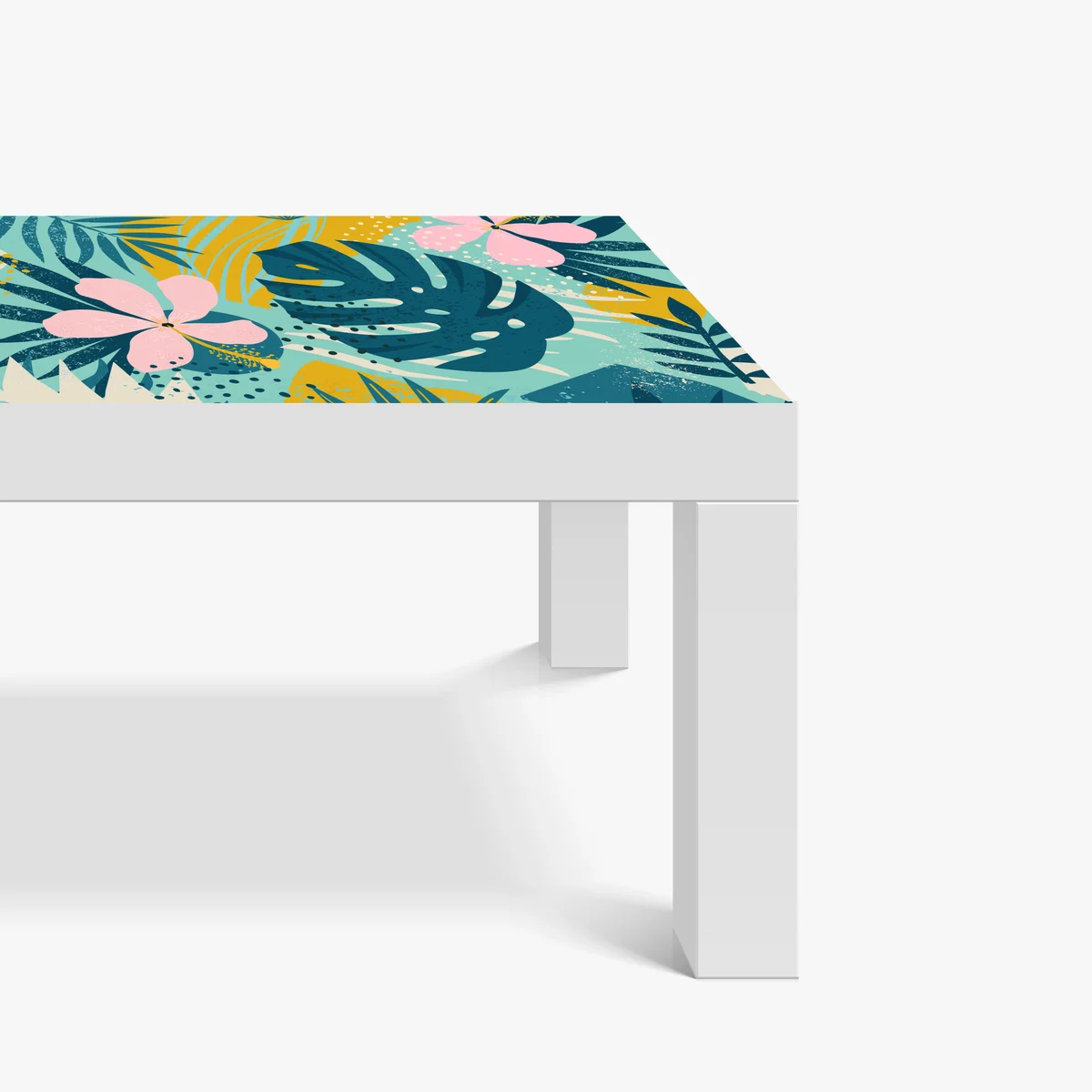 Tischaufkleber und Schreibtischaufkleber tropische blätter und blüten Tischaufkleber und Schreibtischaufkleber tropische blätter und blüten