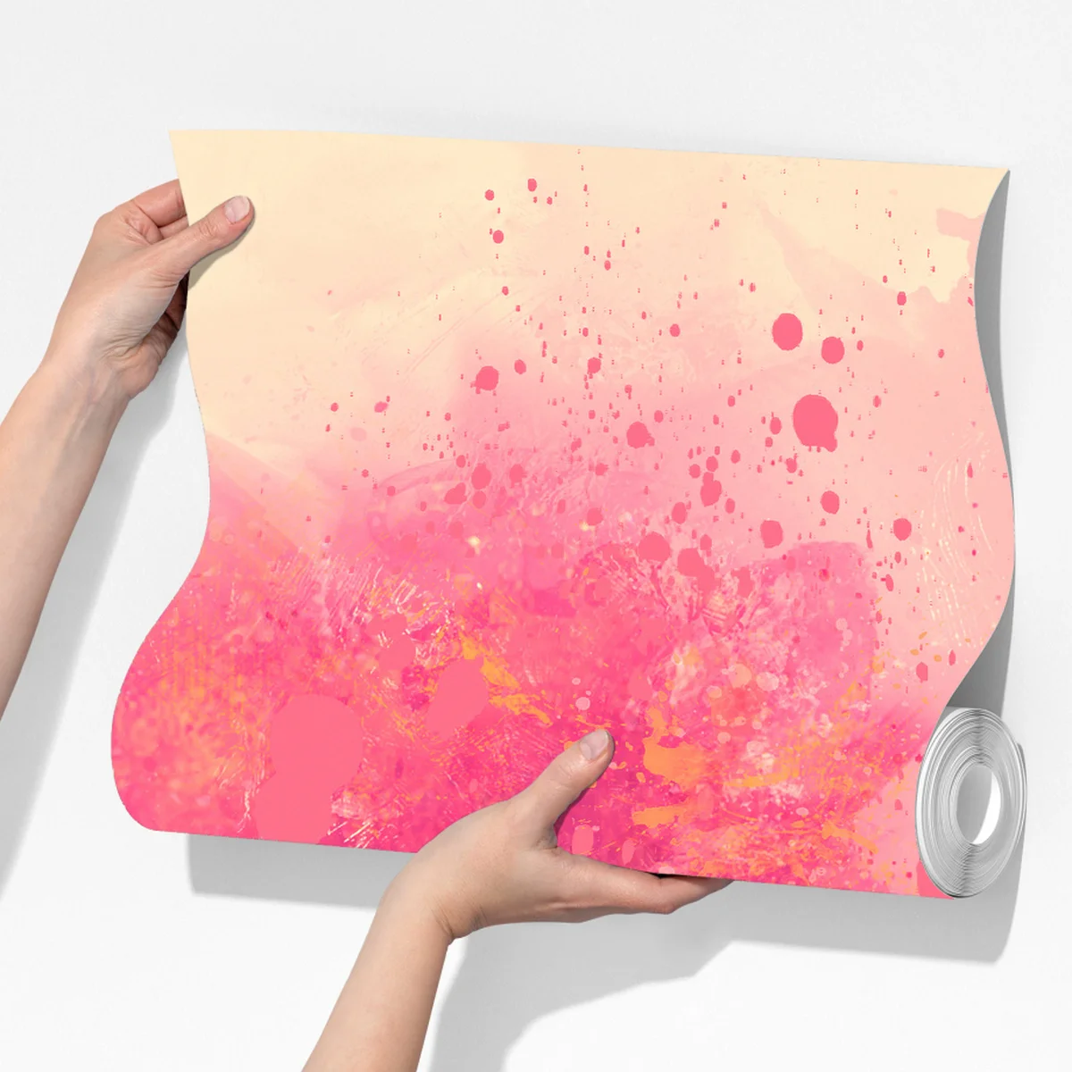 Fototapete lebendige rosa aquarellspritzer Fototapete lebendige rosa aquarellspritzer