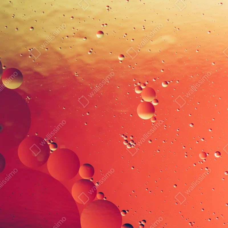 Poster warme orange abstraktion mit blasen Poster warme orange abstraktion mit blasen