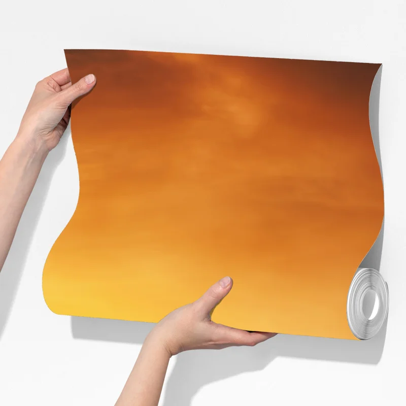 Fototapete goldener sonnenaufgang über dem nebligen see Fototapete goldener sonnenaufgang über dem nebligen see