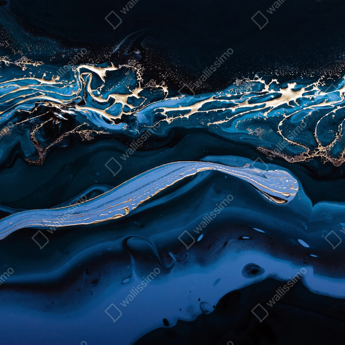 Türaufkleber marineblaue und goldene abstraktion Türaufkleber marineblaue und goldene abstraktion