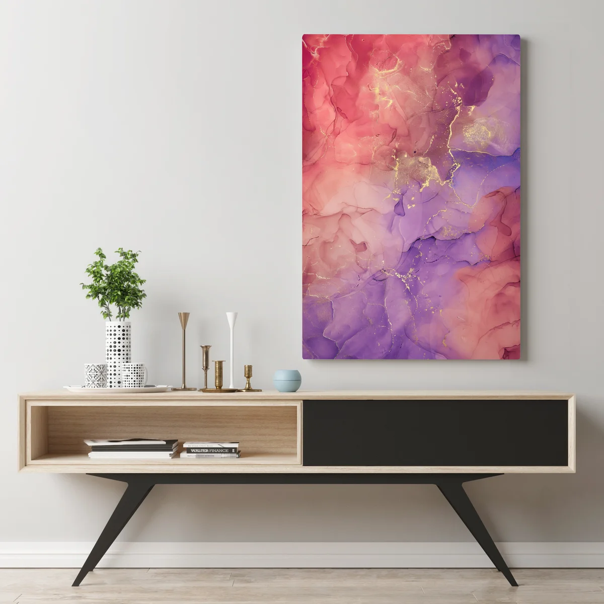 Leinwandbild ätherische rosa und lila marmoroptik Leinwandbild ätherische rosa und lila marmoroptik