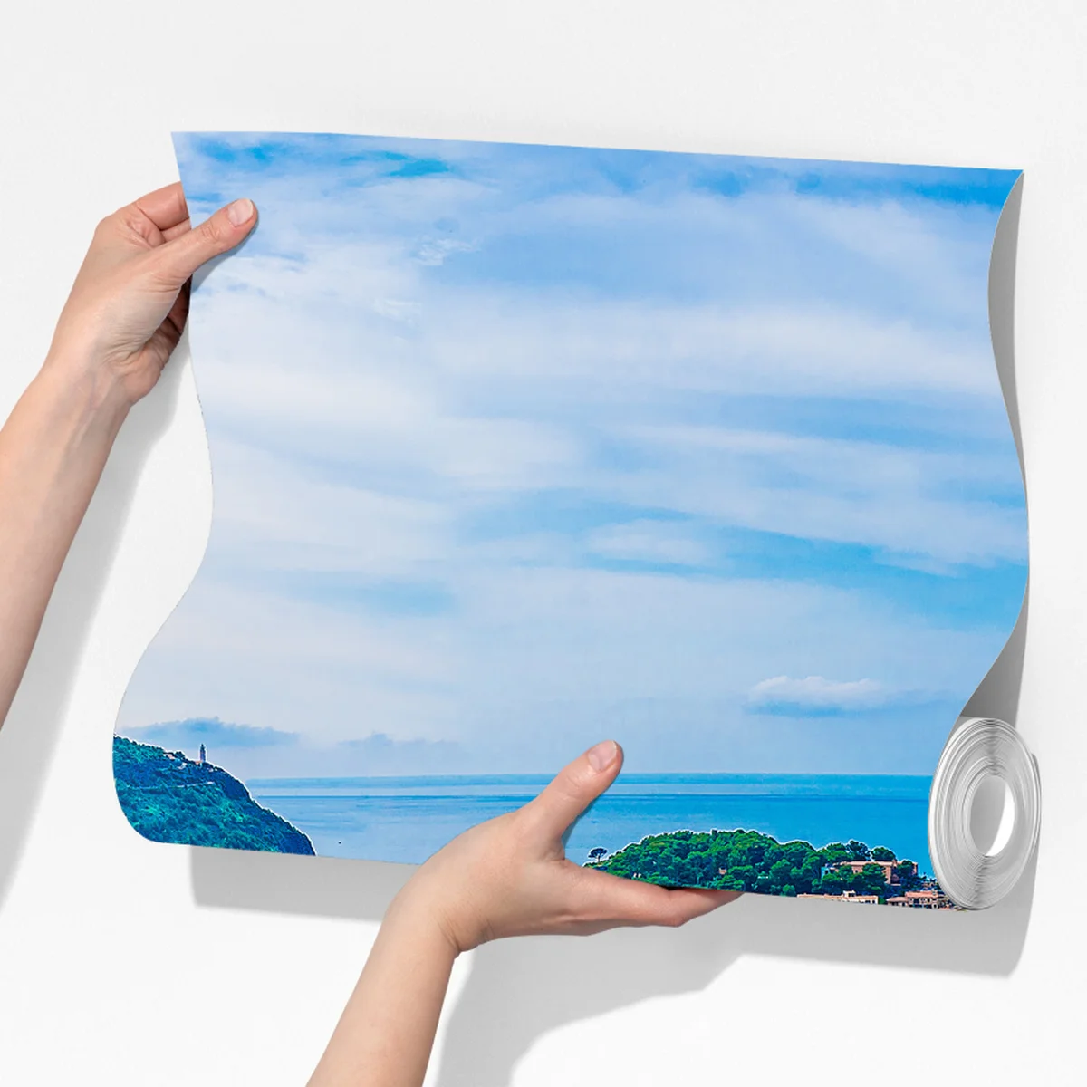 Fototapete sonnige panoramaaufnahme von Port de Soller Fototapete sonnige panoramaaufnahme von Port de Soller