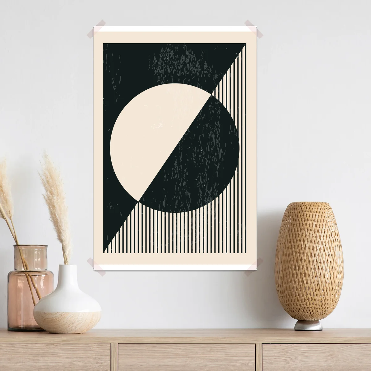 Poster duotone geometrische kreiskomposition • Poster bei Wallnifity® Poster duotone geometrische kreiskomposition • Poster bei Wallnifity®