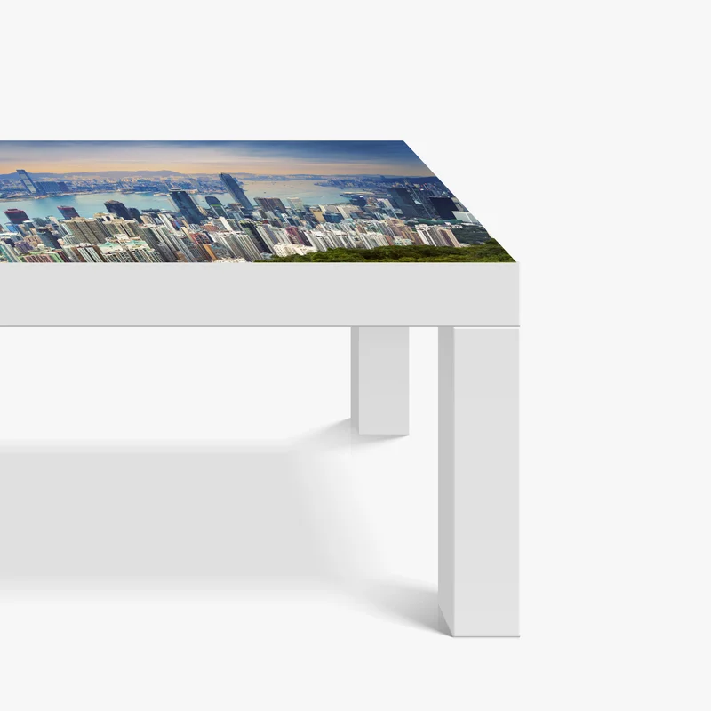 Tischaufkleber und Schreibtischaufkleber Hong Kong stadtpanorama bei dämmerung Tischaufkleber und Schreibtischaufkleber Hong Kong stadtpanorama bei dämmerung