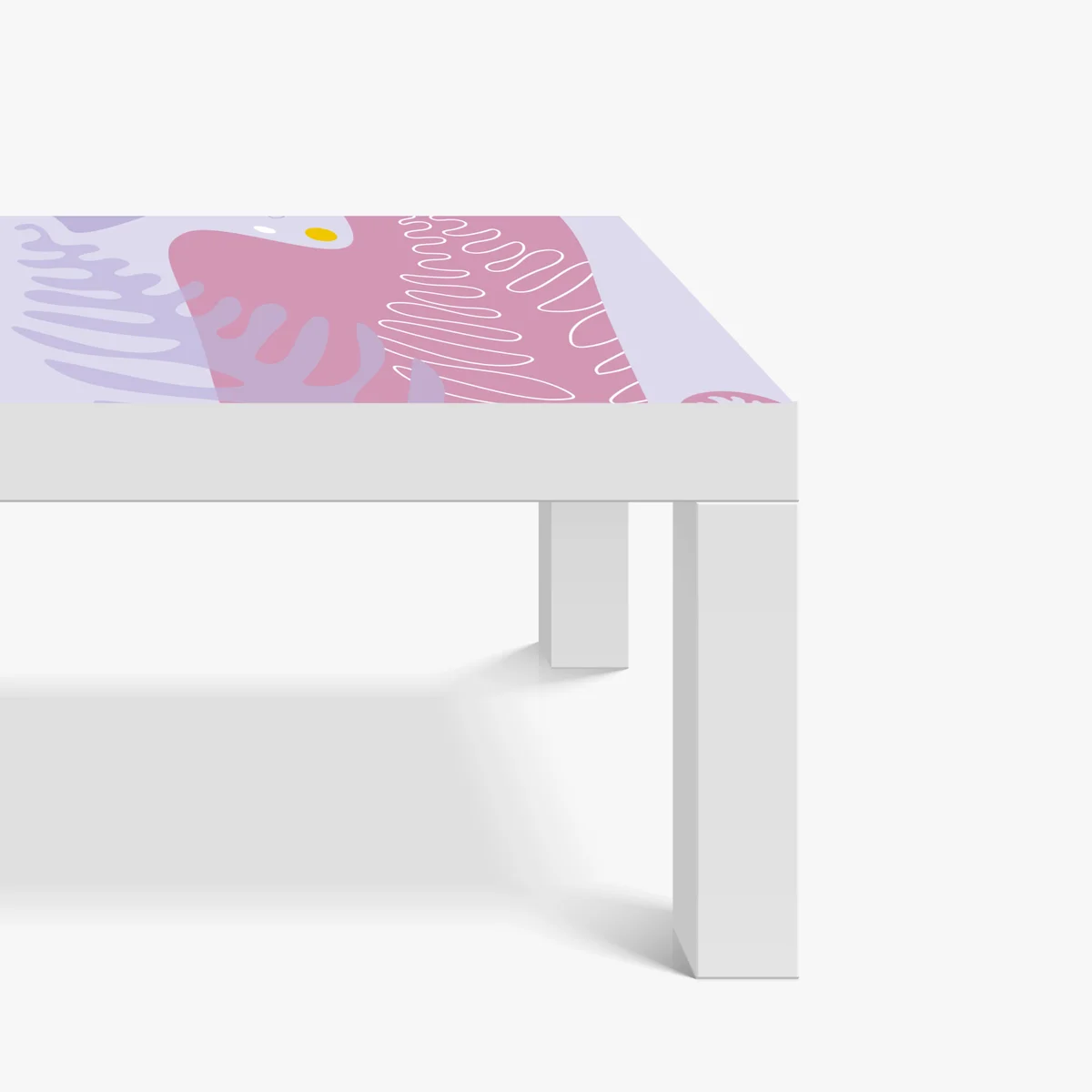 Tischaufkleber und Schreibtischaufkleber zarte pastell-botanische abstraktion Tischaufkleber und Schreibtischaufkleber zarte pastell-botanische abstraktion