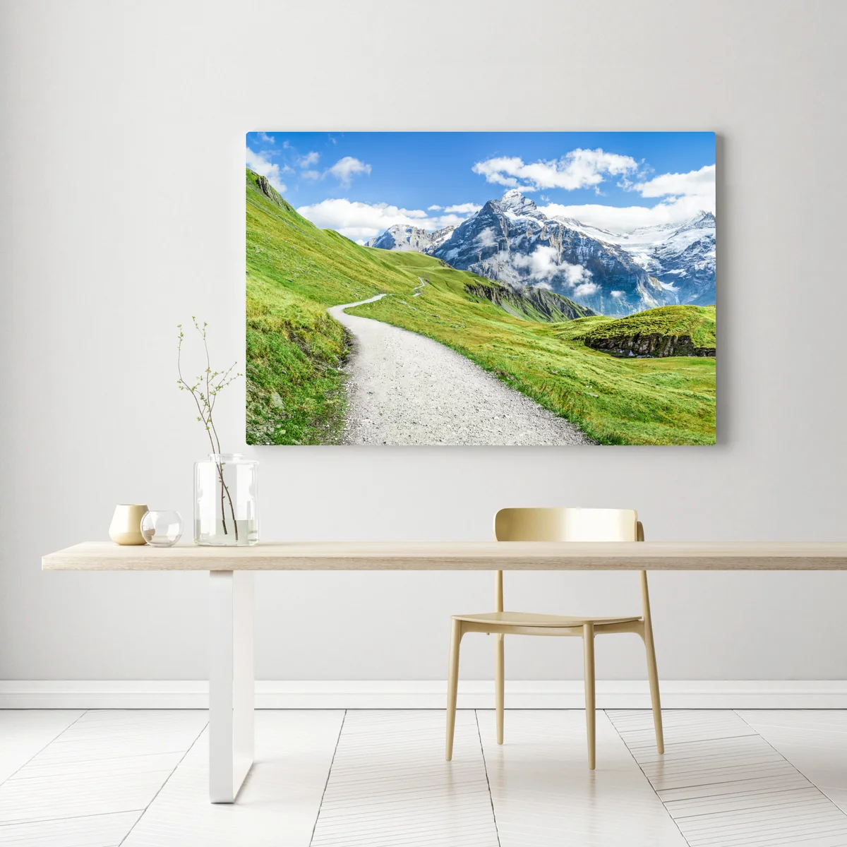 Leinwandbild alpenwanderweg panorama Leinwandbild alpenwanderweg panorama