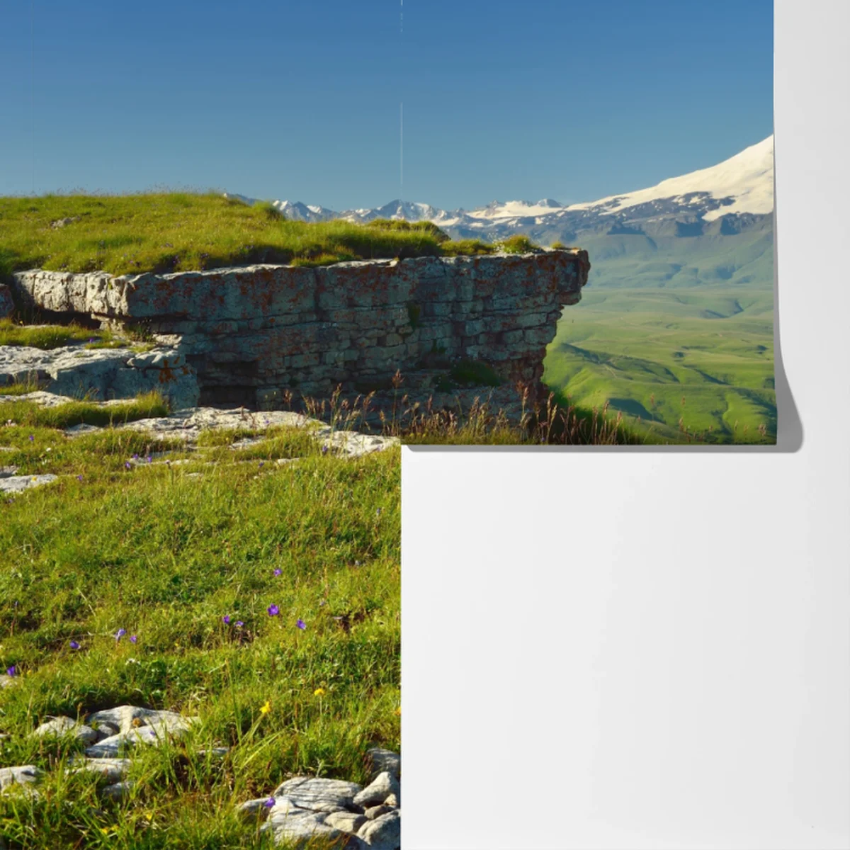 Fototapeta majestatyczny Elbrus o poranku Fototapeta majestatyczny Elbrus o poranku