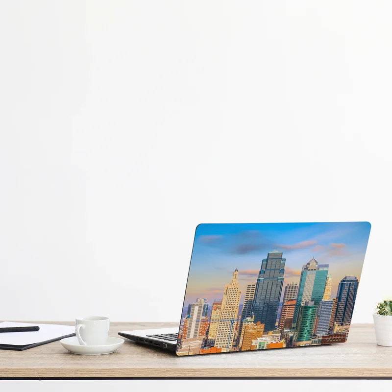 Laptop-Aufkleber Kansas City skyline bei sonnenuntergang Laptop-Aufkleber Kansas City skyline bei sonnenuntergang