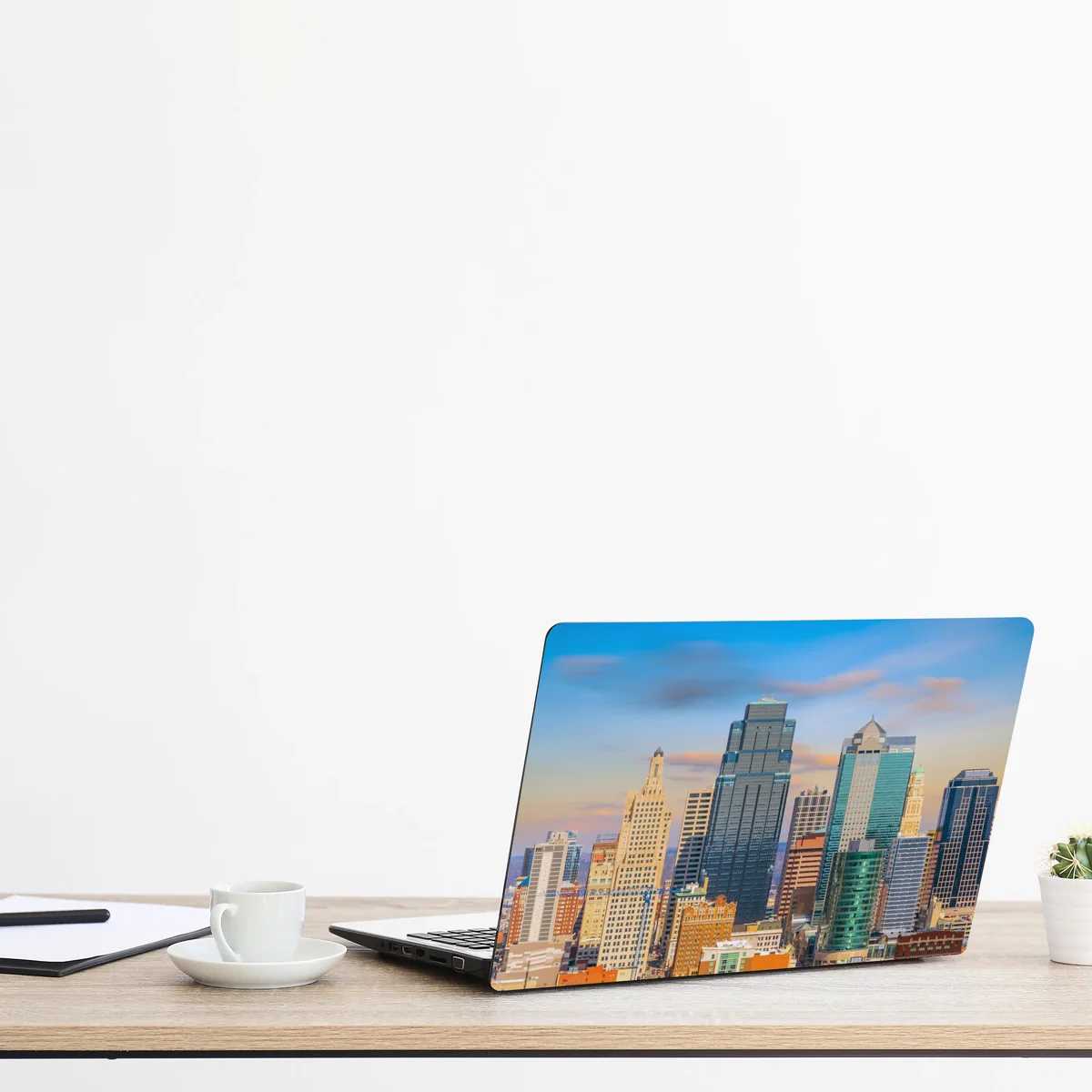 Laptop-Aufkleber Kansas City skyline bei sonnenuntergang Laptop-Aufkleber Kansas City skyline bei sonnenuntergang