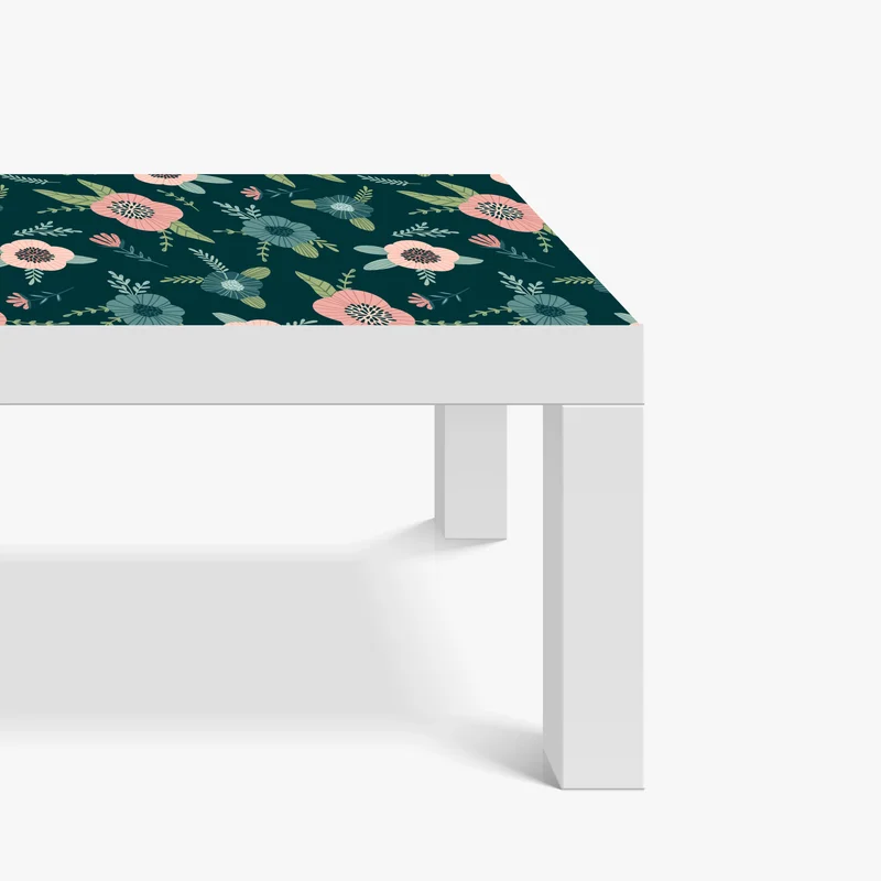 Tischaufkleber und Schreibtischaufkleber pastelliges botanisches blumenmuster Tischaufkleber und Schreibtischaufkleber pastelliges botanisches blumenmuster