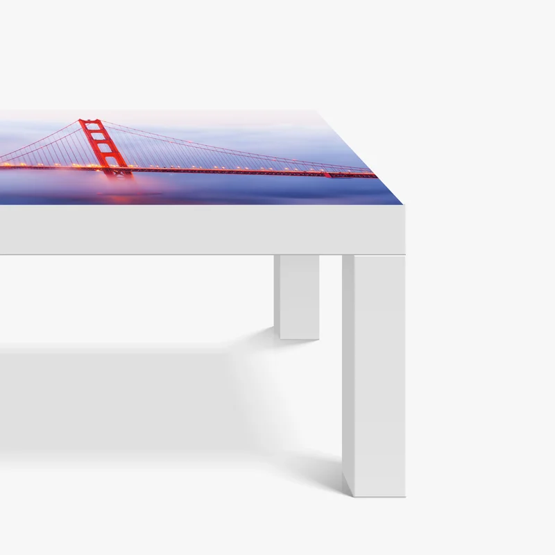 Tischaufkleber und Schreibtischaufkleber Golden Gate brücke im nebel