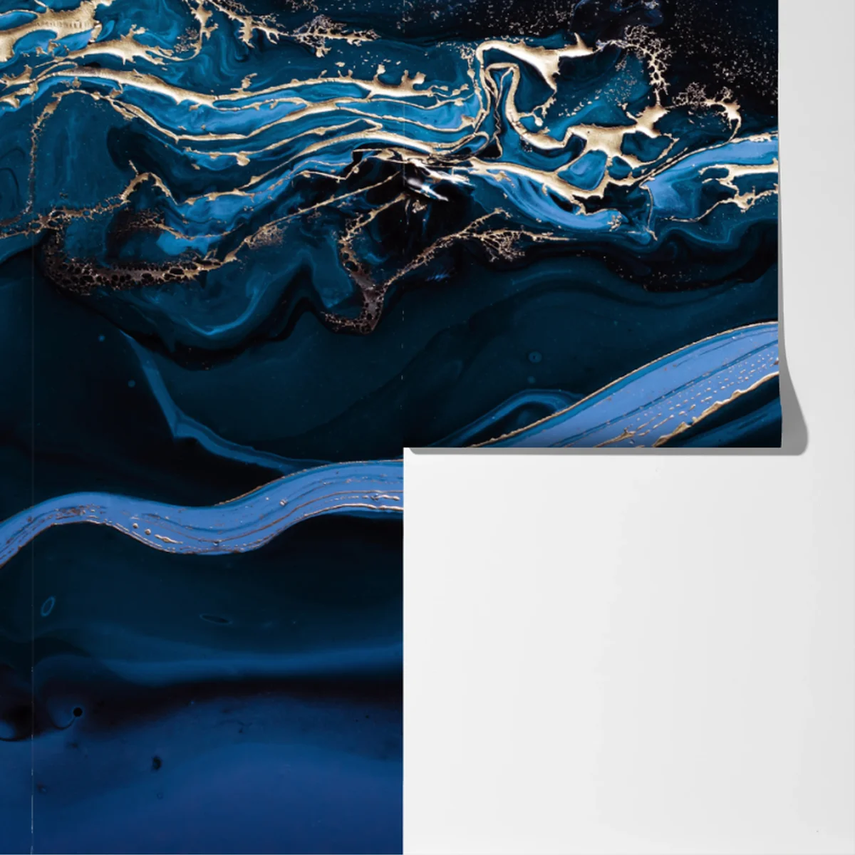 Fototapeta granatowo-złota abstrakcja w ruchu Fototapeta granatowo-złota abstrakcja w ruchu