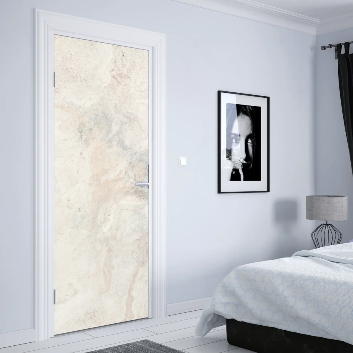 Türaufkleber weiche beige marmorstruktur Türaufkleber weiche beige marmorstruktur