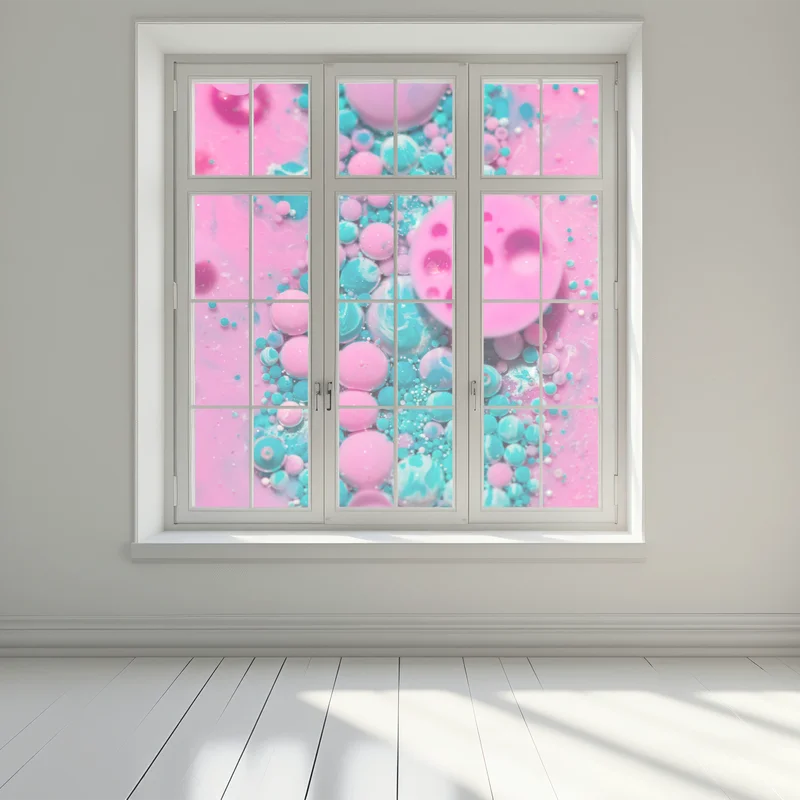 Fensteraufkleber rosa und türkis marmor abstrakt Fensteraufkleber rosa und türkis marmor abstrakt