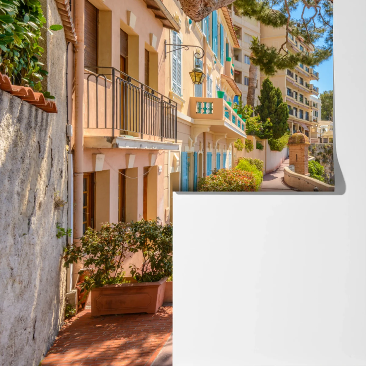 Fototapeta Monako promenada z widokiem na morze Fototapeta Monako promenada z widokiem na morze