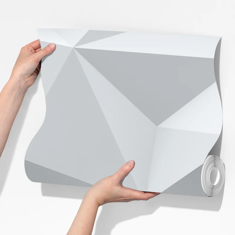 Fototapete weißes dreidimensionales low-poly geometrisches muster Fototapete weißes dreidimensionales low-poly geometrisches muster