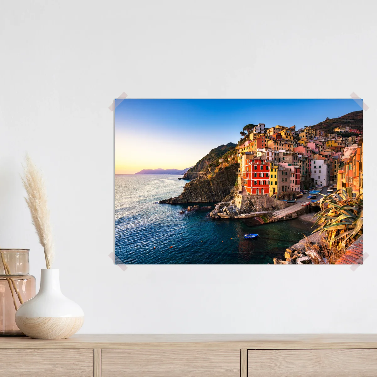 Poster sonnenuntergang über Riomaggiore, Cinque Terre Poster sonnenuntergang über Riomaggiore, Cinque Terre