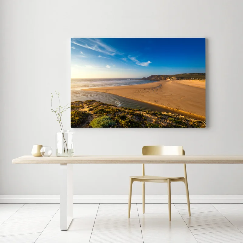 Leinwandbild Praia da Amoreira panoramablick Leinwandbild Praia da Amoreira panoramablick