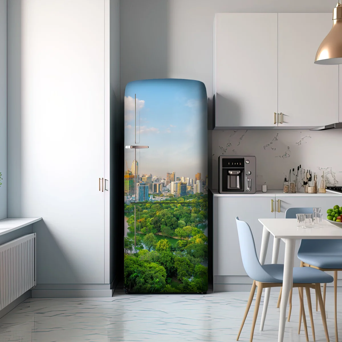 Kühlschrankaufkleber Bangkok skyline über dem Lumpini Park Kühlschrankaufkleber Bangkok skyline über dem Lumpini Park