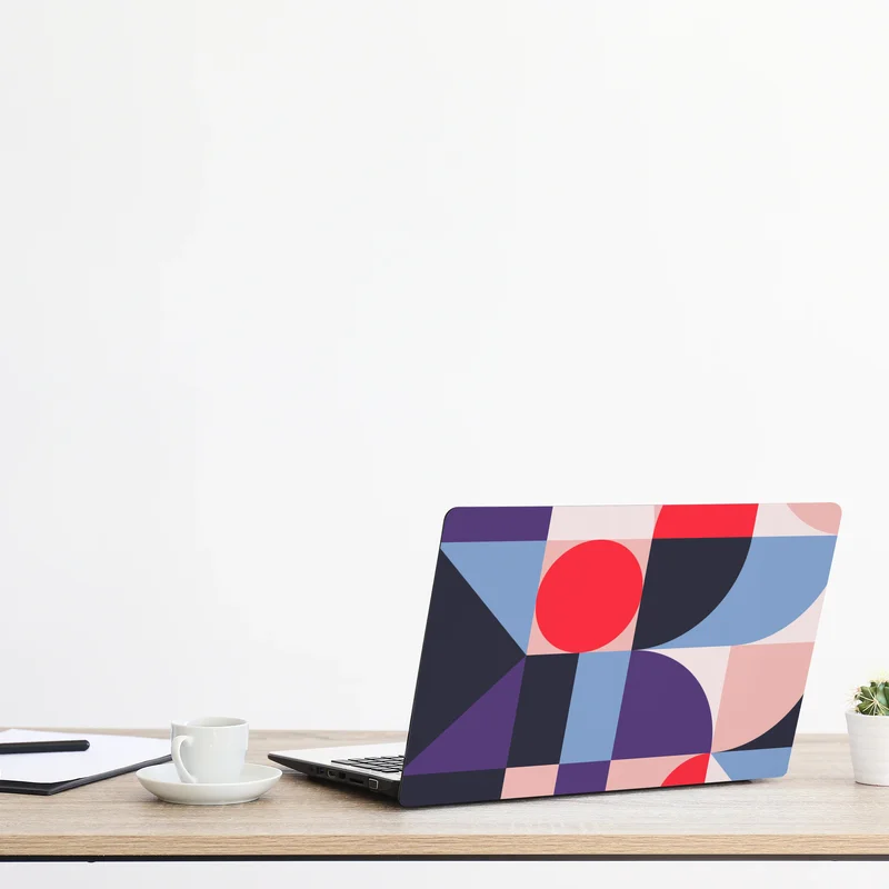 Laptop-Aufkleber geometrische pastellkomposition