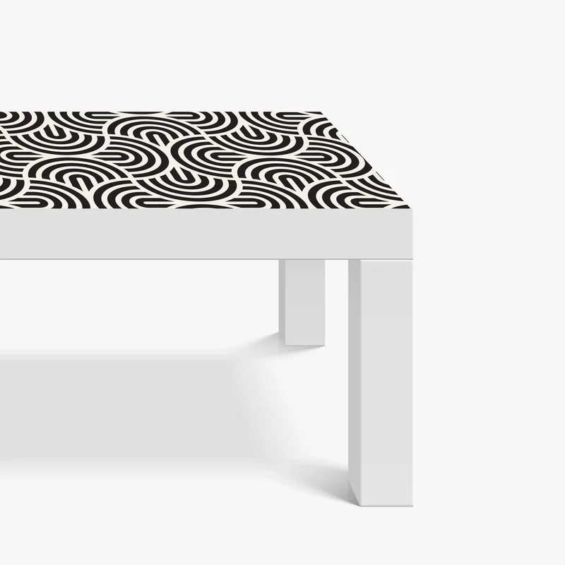 Tischaufkleber und Schreibtischaufkleber schwarz-weiß geometrisches muster Tischaufkleber und Schreibtischaufkleber schwarz-weiß geometrisches muster