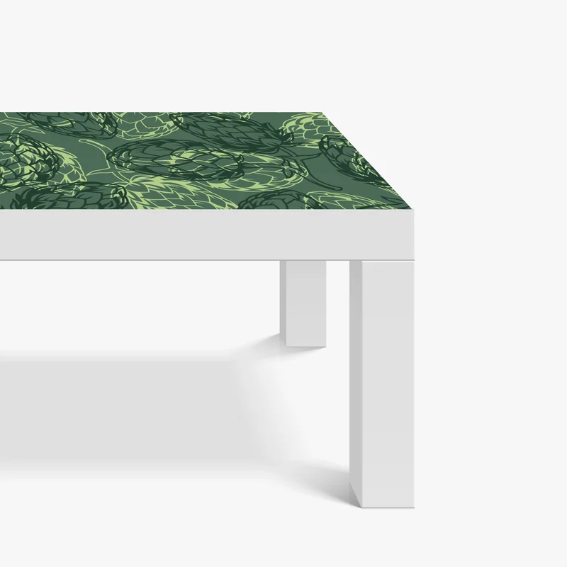 Tischaufkleber und Schreibtischaufkleber grünes hopfenmuster