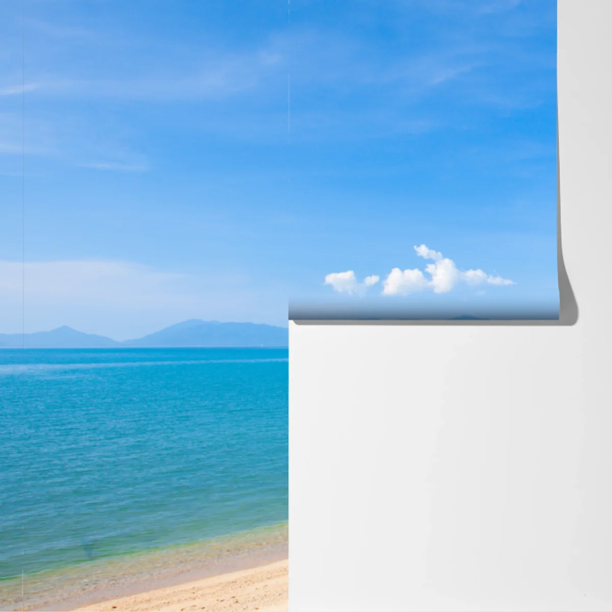 Fototapeta tropikalna plaża z palmami Fototapeta tropikalna plaża z palmami