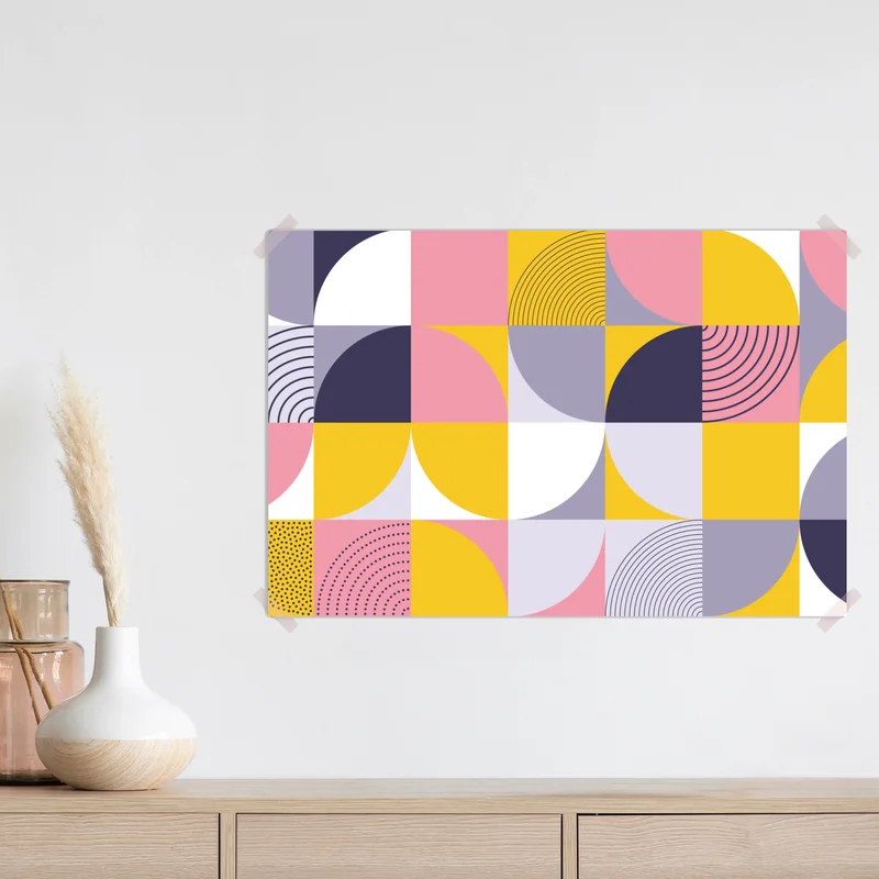 Poster pastell geometrisches muster Poster pastell geometrisches muster