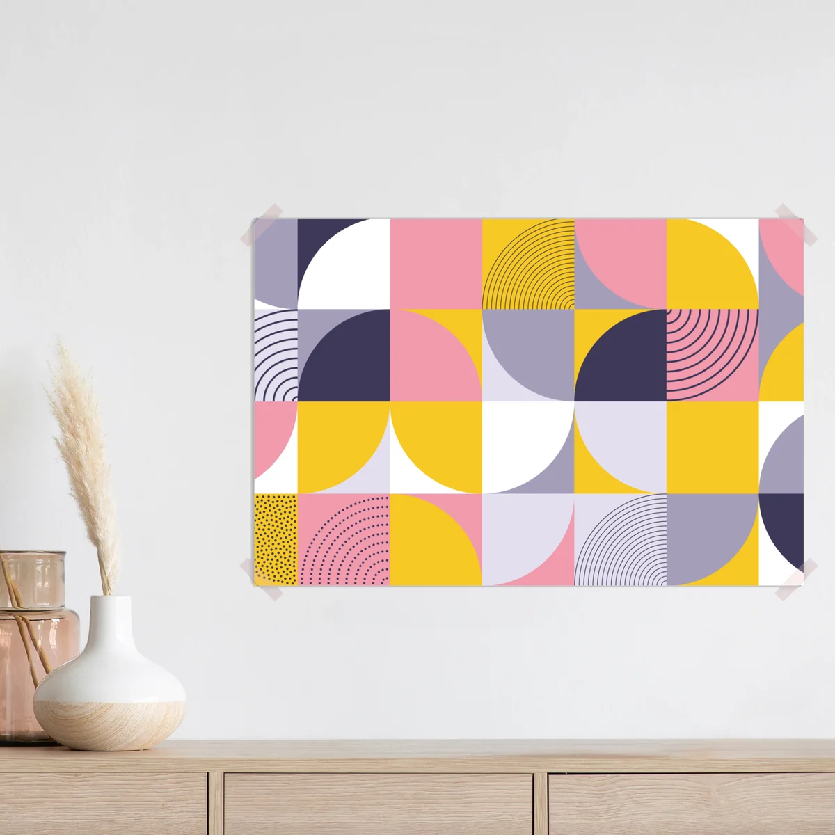 Poster pastell geometrisches muster Poster pastell geometrisches muster