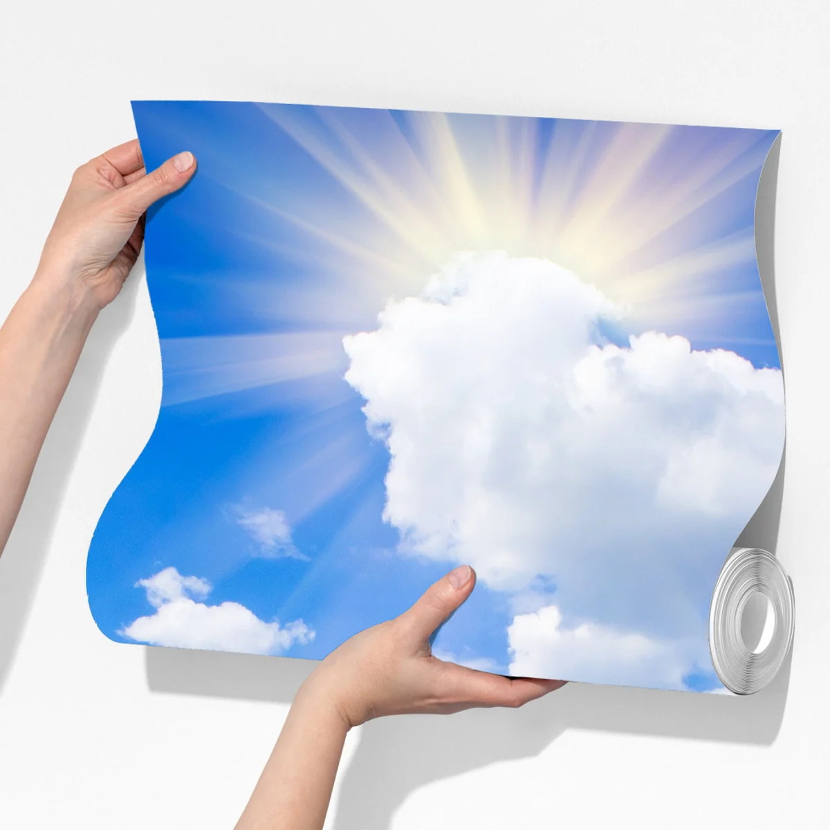 Fototapete gelbes rapsfeld unter blauem himmel Fototapete gelbes rapsfeld unter blauem himmel