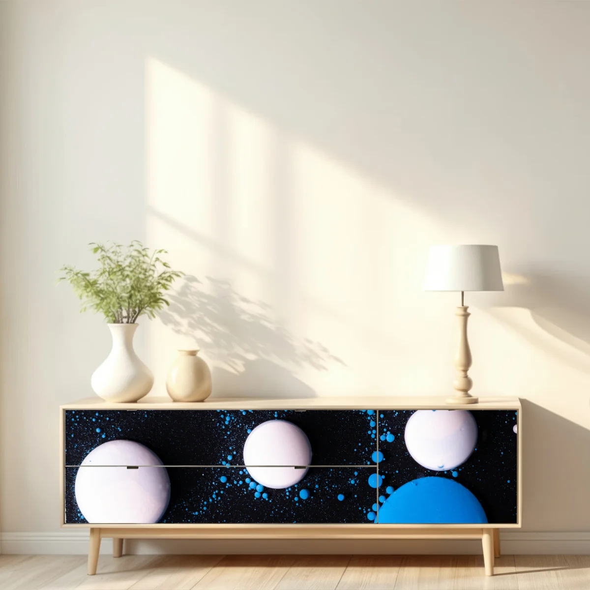 Repositionierbarer Aufkleber blaues marmor flüssigmuster Repositionierbarer Aufkleber blaues marmor flüssigmuster