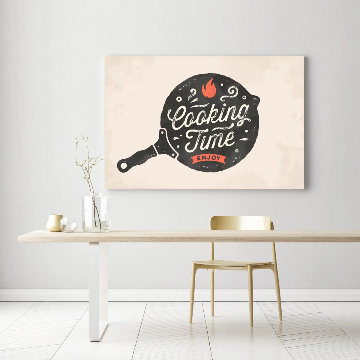Leinwandbild cooking time retro küchendekor Leinwandbild cooking time retro küchendekor