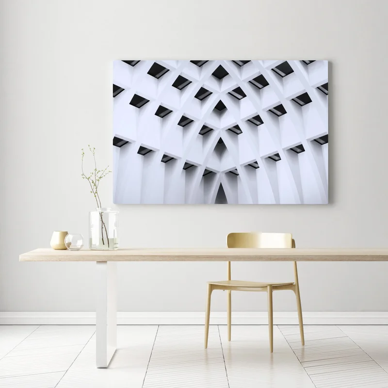 Leinwandbild geometrisches gewölbtes deckenmuster Leinwandbild geometrisches gewölbtes deckenmuster