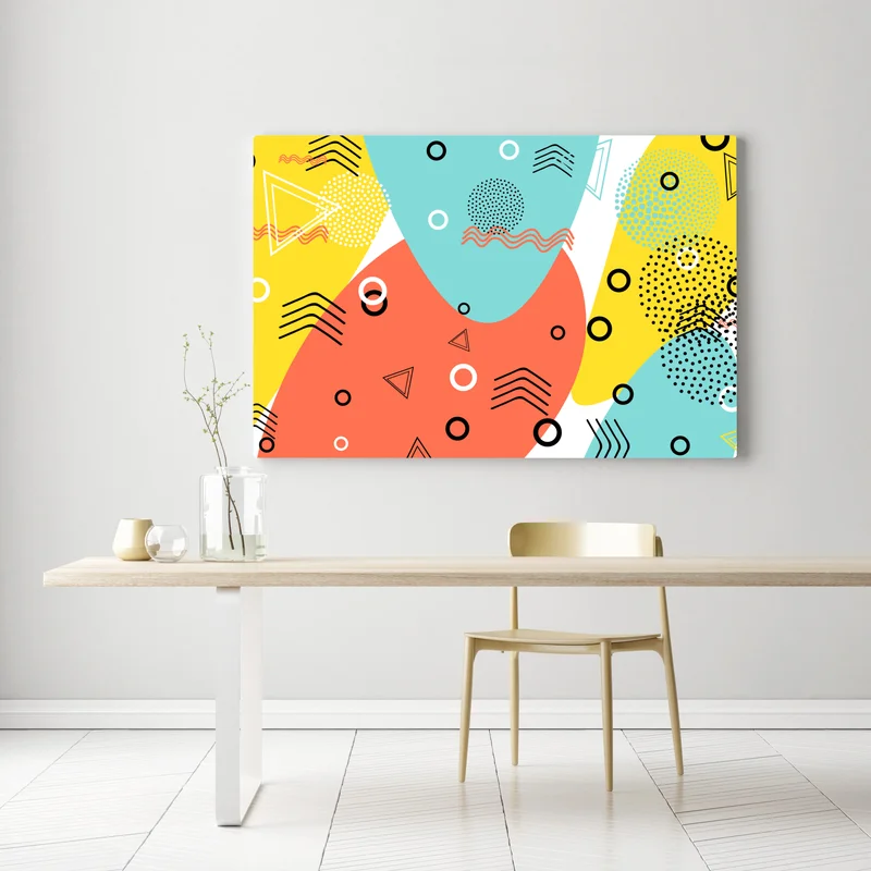 Leinwandbild farbenfrohes geometrisches muster Leinwandbild farbenfrohes geometrisches muster