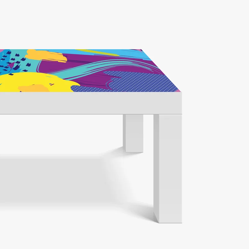 Tischaufkleber und Schreibtischaufkleber lebendige abstrakte pop-art komposition Tischaufkleber und Schreibtischaufkleber lebendige abstrakte pop-art komposition